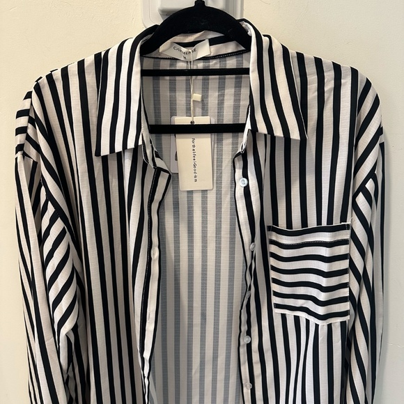 COMMENSE OFFICIAL LONG SLEEVE STRIPE TOP AND BRALETTE - Picture 2 of 7